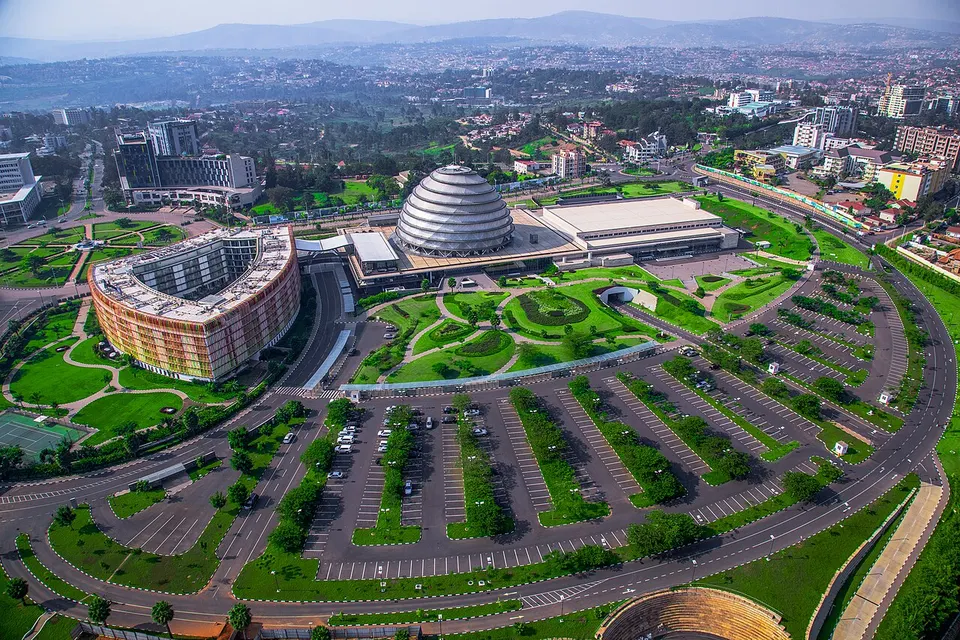 Ruanda: An aerial of Kigali Convention Center on June 19, 2019. Photo by Emmanuel Kwizera
