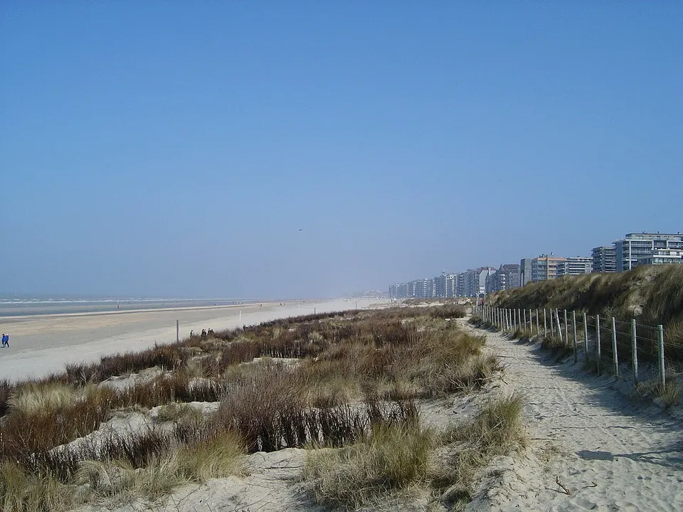 Belgische Küste: De Panne: Playa y apartamentos