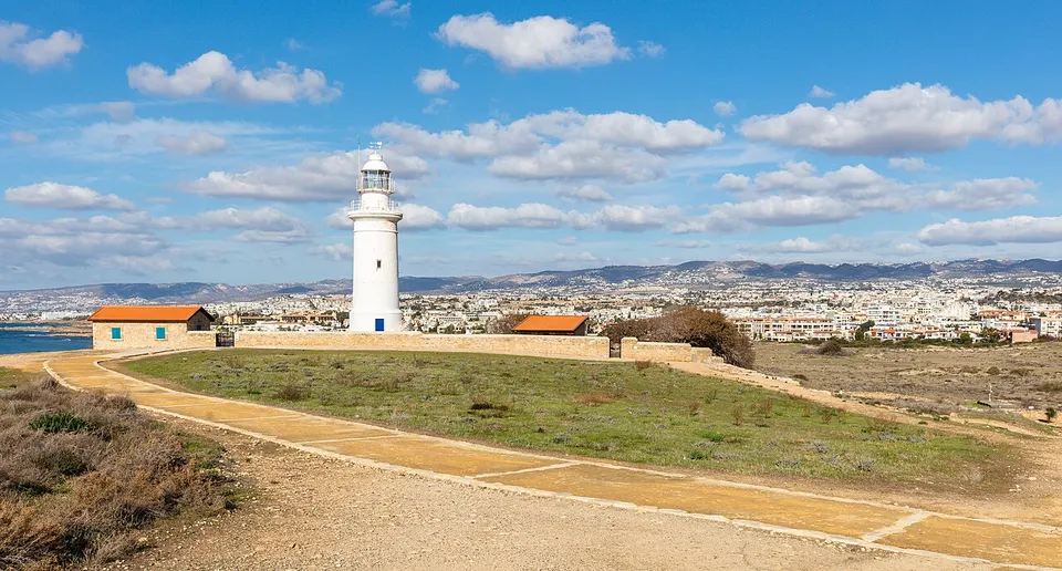 Paphos: Lighthouse, Paphos Archaeological Park, Cyprus