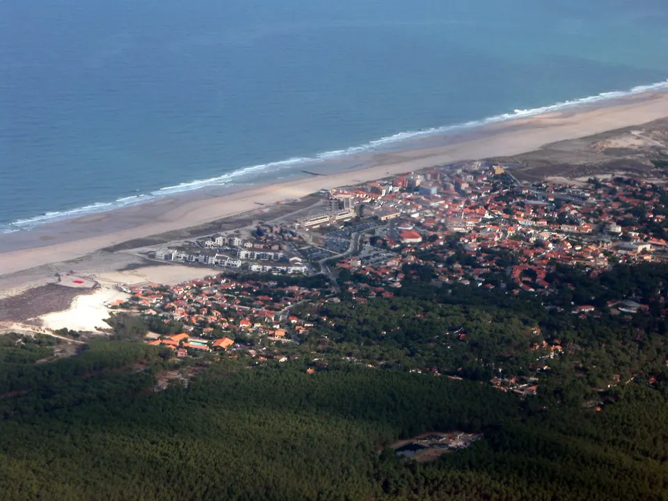 Atlantikküste: Vue aérienne de Lacanau-Océan
